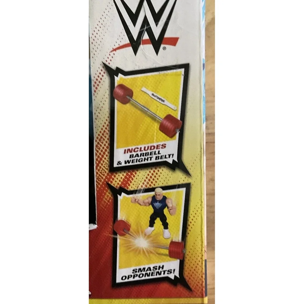 2024 Mattel WWE Knuckle Crunchers‎ Cody Rhodes, Includes Barbell & Weight Belt